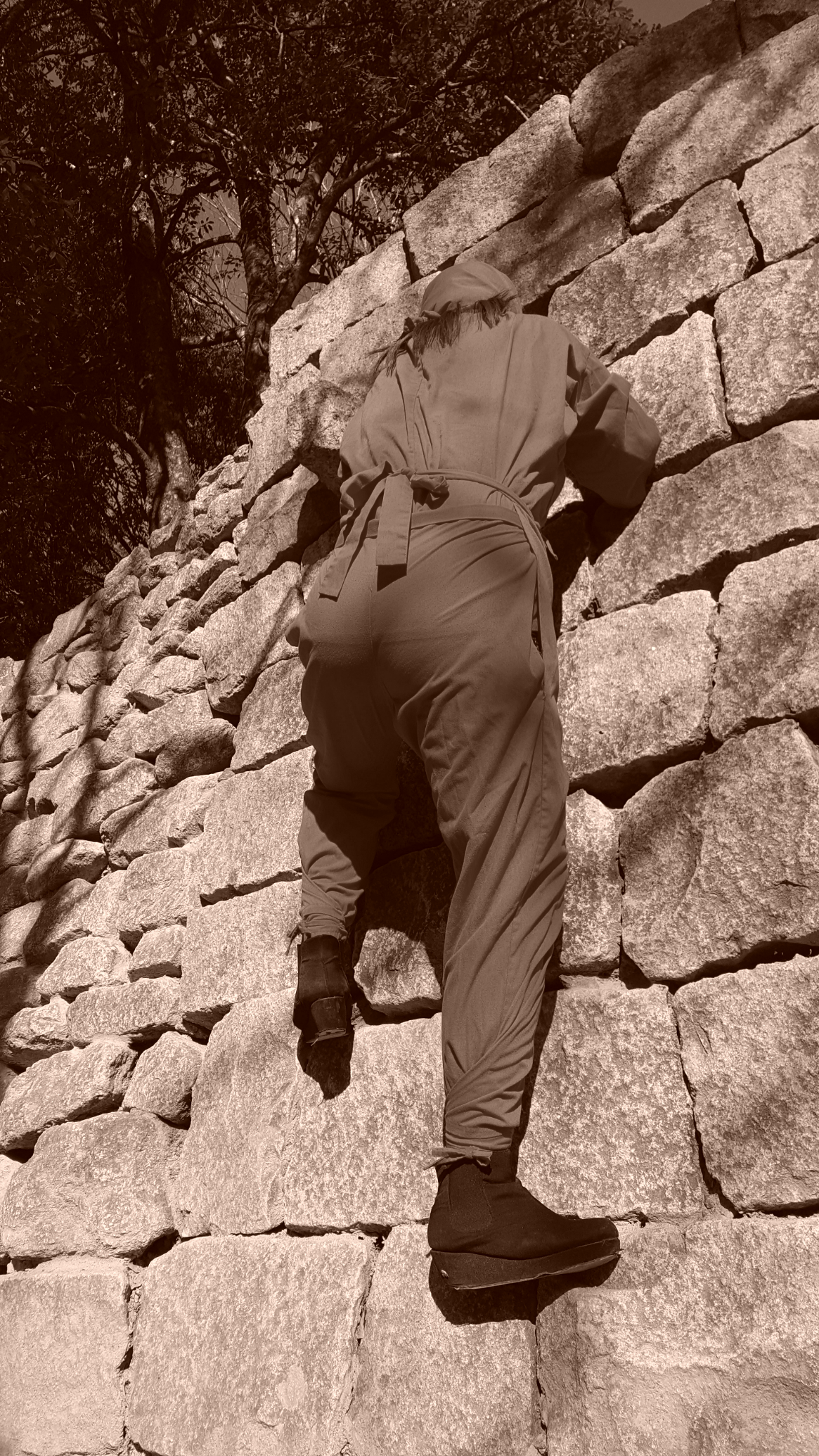 忍びとして大阪城や名古屋城にも極秘に侵入出来る様に、石垣を登り高みを目指します！